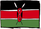 Flagge von Kenia