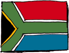 Flagge von Südafrika